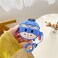 ChillNChic Soft Silicone Blue Eeyore Donkey Cover with Ring Strap for Apple AirPods Pro/Pro 2 Winnie The Pooh 3D Disney Cartoon Anime Cute Lovely Adorable Kids Girls Boys.