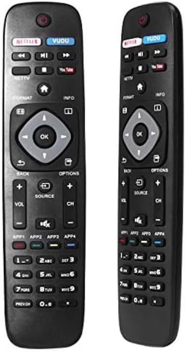 Uyibii New Universal Remote Control for Philips TV Remote Replacement for LCD LED 4K UHD Smart TV NH500UP.