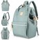 himawari Laptop Backpack Travel Backpack With USB Charging Port Large Diaper Bag Doctor Bag School Backpack for WomenMen.