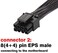 TeamProfitcom ATX CPU 8 Pin Power Extension Cable CPU 8 Pin Female to 8(44Pin Male EPS-12V Extension Cable for Motherboard 32 Inches.