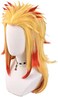 SUNXXCOS High Temperature Fiber Men and women For male Party Halloween Kimetsu no Yaiba short cosplay wigs synthetic (Rengoku Kyoujurou.