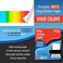 JOYEZA Premium Printable Vinyl Sticker Paper for Inkjet Printer - 25 Sheets Glossy White Waterproof, Dries Quickly Vivid Colors, Holds Ink well - InkjetLaser Printer - Pack may Vary.