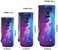 RICHEN Neoprene Water Bottle Carrier Bag with Adjustable Shoulder Strap,Insulated Water Bottle Cover for 750ml/24oz Stainless Steel/Glass/Plastic Bottles (Galaxy,750ML.
