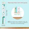 Outivity Height Chart for Kids Boys Girls,Baby Canvas Growth Removable Wood Hanging Wall Ruler Room Decal (Dinosaur.