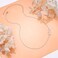DAOCHONG S925 Sterling Silver Jewelry Sideways Choker Necklace 14 inches to 18 inches.