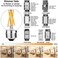 LiteHistory Dimmable E26 Edison Bulb G16. 5 Light Bulb 6W Equal 60 watt Light Bulb AC120V Warm 2700K E26 Light Bulb for Pendant,Chandeliers,Vanity,Wall sconces Edison Light Bulbs 60 Watt 600lm 6Pack.