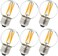 LiteHistory Dimmable E26 Edison Bulb G16. 5 Light Bulb 6W Equal 60 watt Light Bulb AC120V Warm 2700K E26 Light Bulb for Pendant,Chandeliers,Vanity,Wall sconces Edison Light Bulbs 60 Watt 600lm 6Pack.