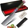 hajegato Damascus Chef Knife Unique One of Kind Handle Professional Japanese Chefs Kitchen Knife Vg10 67 Layers Damascus Steel Knive (Nakiri 7".