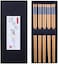 Antner 5 Pairs Bamboo Chopsticks Reusable Japanese Style Chopstick Gift Sets, Classic Natural Bamboo Chop Sticks Dishwasher Safe, 8. 8 Inch/22. 5cm.