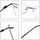 MIRYEA Rimless Progressive Multifocus Reading Glasses Blue Light Blocking No Line Multifocal Computer Titanium Readers for Women Men.