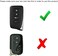 iJDMTOY Black Gloss Finish Hard Shell Key Fob Cover Case, Compatible With 2nd Gen Lexus IS ES GS RC NX RX LX 200 250 350 4-Button Smart Key Fob.