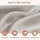 LILYSILK Silk Pillowcase for Hair and Skin Standard-100% Mulberry Silk 19 Momme Both Sides Silk Bed Pillow Cover with Hidden Zipper, 1 Pc (Standard Size 20''x26'', Silvergray.