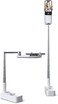 Viozon 360 Rotation Extendable Selfie Stand with Phone Holder, Wireless Rechargeable, Foldable, 7 LED Brightness for Live Streaming, YouTube/Tiktok/Recording.