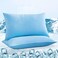 LUXEAR Pillowcases - 2 Pack Elastic Cooling Pillowcases with Latest Cool-to-Touch Technology, Oeko-TEX Certified, Hidden Zipper Design Pillow Covers Fit StandardQueen Size Pillows - Blue.