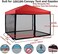 Tappio Mosquito Net with Zipper for Outdoor Camping Mosquito Net DIY Canopy Screen Wall Outdoor Mosquito Net for 10 x 10' Patio Gazebo and Tent (Only Mosquito Net Outdoor Tent Not Including.