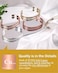 Feraco Copper Bracelet for Women, Ultra Strength Magnetic Bracelets, 99. 99% Pure Copper Cuff Bangle with 3500 Gauss Neodymium Magnets, Adjustable, Vintage Flower Collection.