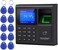 LIBO Smart Home Intelligent Biometric Fingerprint Time Attendance Machine Time Clock Recorder Employee Check-in Device Access Control Keypad with RFID Key fobs.