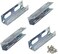 PHITUODA 3. 5" to 5. 25" Hard Drive Bay Metal Mounting Bracket Adapter for 5. 25" Internal Bay Drive, HDD Drive Adapter -2 Pairs.