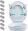 iFealClear 8 Pcs Universal Toilet Seat Bumpers, Toilet Lid Rubber Bumpers Replacement Kit with 8 Extra Thickness Pads for Changing Heights, Strong Adhesion Bidet Toilet Bumpers for Home, Hotel, Hospit
