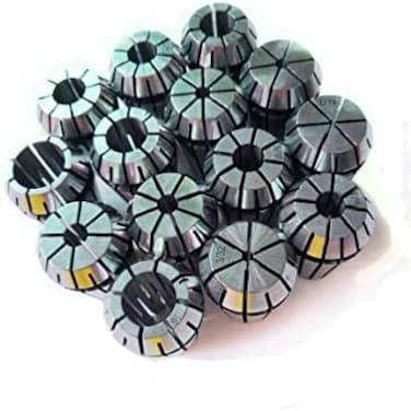 FLS ER20 Spring Collet Set for CNC Engraving Machine and Milling Lathe Tool Workholding Engraving Collets(ER20-14pcs.