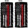 Obacle Motorcycle Face Mask Sun UV Dust Wind Protection Tube Mask Seamless Bandana Face Mask for Men Women Bike Riding Cycling Biker Fishing Outdoor Festival (US Flag Black Red Line, Us Flag Black.