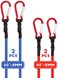 Cartman UV Treated Bungee Cord 2 Pack 60", 2 Pack 40" with Carabiner Hook 4PK.