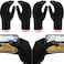 Syhood 4 Pairs Game Gloves for Gaming Mobile Game Controllers Finger Gloves Set, Anti-Sweat Breathable Touch Finger Gloves Silver Fiber Material for Phone Games PUBG.