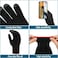 Syhood 4 Pairs Game Gloves for Gaming Mobile Game Controllers Finger Gloves Set, Anti-Sweat Breathable Touch Finger Gloves Silver Fiber Material for Phone Games PUBG.