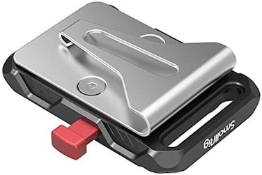 لوحة بطارية SmallRig Mini V Mount، لوحة بطارية V-Lock Mount مع مشبك حزام لإمداد طاقة الكاميرا - 2990.