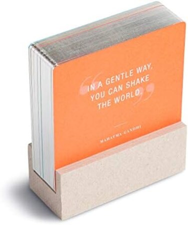 Compendium Weekly Reflections Card Set52 Inspiring Quotes, One Card for Each Week of the Year, Includes Desktop Display Stand.