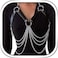 REETAN Chest Harness Body Chain Fashion Goth Leather Rave Belt for Women, 1 Count (Pack of 1, Leather.