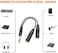 TISINO 6. 35mm (1/4 inchJack Splitter Cable, 6. 35mm TRS Stereo Male to Dual 6. 35mm TRS Stereo Female Jack Quarter Inch Splitter Cord - 8 inches /20cm.