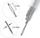 WONVOC Long Sewing Needles, 5 Sizes - 3. 5/3. 9/4. 9/5. 9/6. 9'', Stitching Needles, Large-Eye Hand Quilting Needles, Hand Sewing Needles for Thick Cushion, Sofa, Curtain, Carpet, Act Crafts.