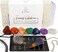 ZATNY Travel Chakra Crystals and Healing Stones Collection - 7 Chakra Set Tumbled Stones, Chakra Pendulum, Interchangeable Cage Necklace, Reference Card, Portable Case, Ebook.