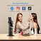 camrola Auto Face Tracking Phone Holder, No App Required, 360 Rotation Face Body Phone Tracking Tripod Smart Shooting Camera Mount for Live Vlog Streaming Video, Rechargeable Battery-Black.