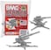BMC Toys Classic WW2 German 88mm Artillery - 2pc Gray Plastic Army Men Accessories.