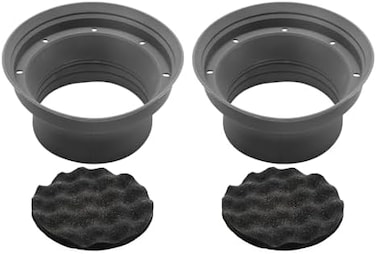 RECOIL SPB65 Foldable Silicone 6. 5&rdquo; Car Speaker Baffle Kits with Egg Crate Foam for Sound Quality Improvement and Speaker Protection One Pair.