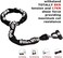 BIGLUFU Bike Chain Lock, 120cm Long Heavy Duty Motorcycle Lock, 12mm Thick Cycling Chain Lock High Security Chain Locks for Bicycle, Motorcycle, Door, Gate, Fence, Scooter.