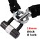 BIGLUFU Bike Chain Lock, 120cm Long Heavy Duty Motorcycle Lock, 12mm Thick Cycling Chain Lock High Security Chain Locks for Bicycle, Motorcycle, Door, Gate, Fence, Scooter.