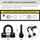 BIGLUFU Bike Chain Lock, 120cm Long Heavy Duty Motorcycle Lock, 12mm Thick Cycling Chain Lock High Security Chain Locks for Bicycle, Motorcycle, Door, Gate, Fence, Scooter.