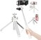 Ulanzi MT-42 Camera Tripod Mini Tabletop Tripod Selfie Stick with Cold Shoe,Travel Tripod for Phone 12 Canon G7X Mark III Sony ZV-1 RX100 VII A6600 Vlogging Filmmaking Live Streaming White.