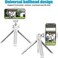 Ulanzi MT-42 Camera Tripod Mini Tabletop Tripod Selfie Stick with Cold Shoe,Travel Tripod for Phone 12 Canon G7X Mark III Sony ZV-1 RX100 VII A6600 Vlogging Filmmaking Live Streaming White.
