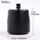 INONE Small Outdoor Ashtray with Lid for Cigarette, Smokeless Stainless Steel Ash Tray, Smell Proof Windproof Ashtrays for Outside Patio Home Office Tabletop, Odorless Car Ashtrays(2. 99"x2. 68"x2. 95