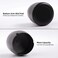 INONE Small Outdoor Ashtray with Lid for Cigarette, Smokeless Stainless Steel Ash Tray, Smell Proof Windproof Ashtrays for Outside Patio Home Office Tabletop, Odorless Car Ashtrays(2. 99"x2. 68"x2. 95