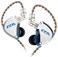 CCA C12 in Ear Monitor Headphones 5BA 1DD Hybrid HiFi IEM Earphones Noise Isolating Stereo Wired Earbuds for Musicians Audiophile Singers DJ（with mic.