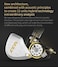 CCA C12 in Ear Monitor Headphones 5BA 1DD Hybrid HiFi IEM Earphones Noise Isolating Stereo Wired Earbuds for Musicians Audiophile Singers DJ（with mic.