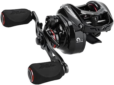 بكرة صيد KastKing Spartacus II Baitcasting، بكرة Baitcaster خفيفة الوزن للغاية 6 أونصة، فائقة السلاسة مع قوة سحب من ألياف الكربون 17.6 رطل، ونسبة تروس 7.2:1، وتصميم منخفض الارتفاع مثالي لراحة اليد 39