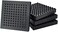 BXI Exercise Equipment Mat - 4 x 4 x 0. 8 Inches 4 Pcs Non Slip Noise Reduction Anti Vibration Treadmill Stationary Bike Mats, Heavy Duty Thick Steel Embedded Rubber Pad for Hardwood FloorsCarpet.