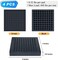 BXI Exercise Equipment Mat - 4 x 4 x 0. 8 Inches 4 Pcs Non Slip Noise Reduction Anti Vibration Treadmill Stationary Bike Mats, Heavy Duty Thick Steel Embedded Rubber Pad for Hardwood FloorsCarpet.