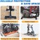 BXI Exercise Equipment Mat - 4 x 4 x 0. 8 Inches 4 Pcs Non Slip Noise Reduction Anti Vibration Treadmill Stationary Bike Mats, Heavy Duty Thick Steel Embedded Rubber Pad for Hardwood FloorsCarpet.